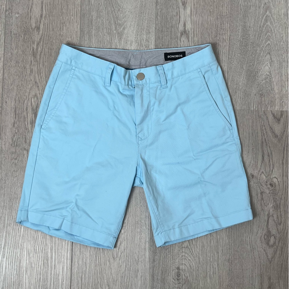 Men Light Blue Bonobos Shorts
